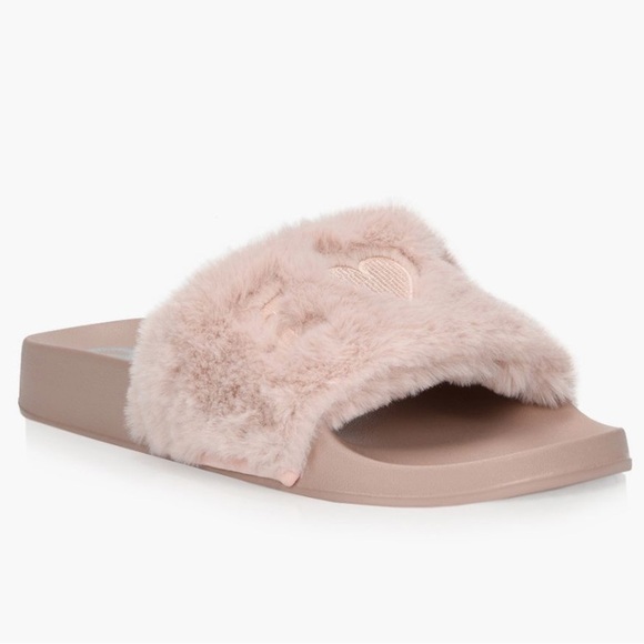 [Brand New] The WISHBONE Collection / Jaclyn /Pink Faux Fur sandal / Size 9 - Picture 10 of 12